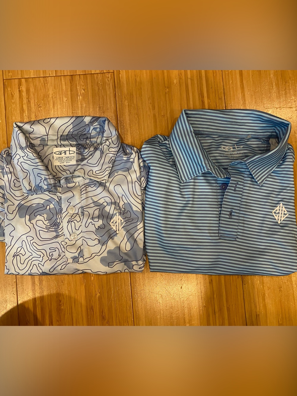 Garb Boys' golf shirts size L set of 2